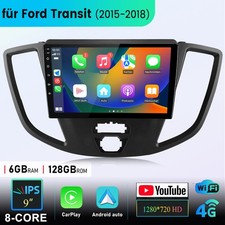 9'' Autoradio Carplay Für Ford Transit 2015-2018 Android 13 GPS Stereo 4G 8-Kern