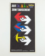 Pokémon Go Promo Sticker "Zeit zum Tauschen" - 2018, Niantic, Aufkleber