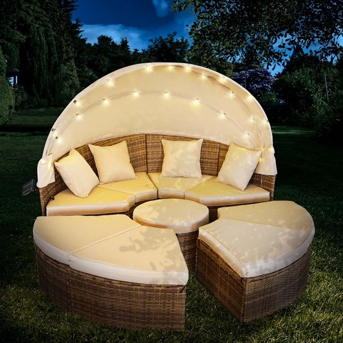 Sonneninsel led 210cm braun - led, braun/