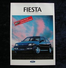 FORD Fiesta XR2i, S, CLX, Calypso, C Prospekt 6.1992 