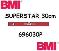 BMI Wasserwaage SUPERSTAR 30cm Aluminium rot ± 0,5 mm/m # 696030P