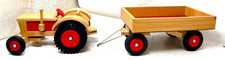 Traktor mit Hänger Holz Spielzeug DDR / P30.10/9