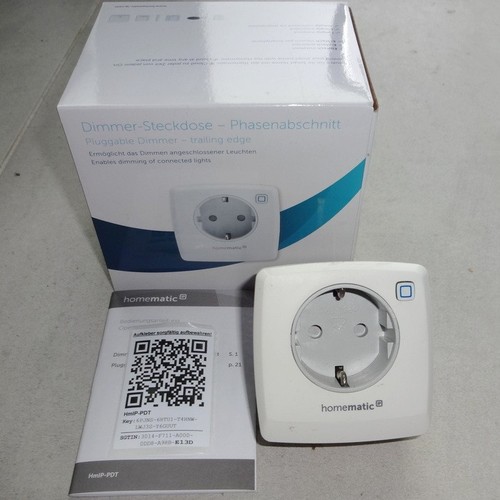 Homematic dimmer steckdose - ip, dimmer-steckdose