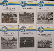 6 Fußballprogramme 1.FC Lok Leipzig DDR Oberliga/Pokal  1978/79