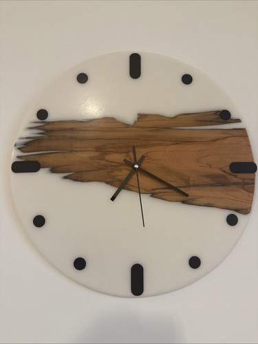Wanduhr epoxidharz 42cm - epoxidharz,