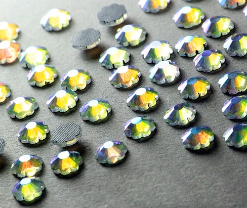 Hotfix form blumen crystal - form, ab