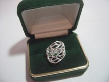 VINTAGE MASSIVER SILBER RING -