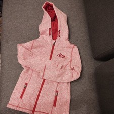 Schöne Kinder Thermo Fleecejacke 128 134 rosa mit Kapuze von bpc 