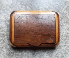 ***GRABENKUNST*TRENCH ART*1. WELTKRIEG*ZIGARETTENETUI*HOLZ*1918*WK1*GRAVUR***