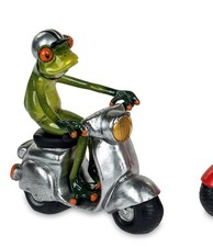 Dekofigur Froschmann mit Helm