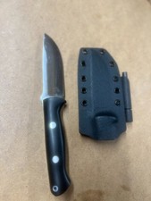 Bark River Bravo 1 LT CPM 3V – Black Linen Micarta, Kydex m. Feuerstahlhalter