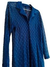 Mantel Abendmantel Jacke Abend Kleid Negligee Haus Überwurf Nacht True Vintage