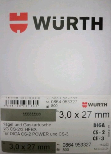 Würth diga nägel 0x27 mm - diga, 3,0x27