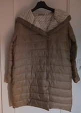 Steppmantel von Orsay, Gr. 38, beige/ camel, Kapuze, Druckknöpfe, 2 Taschen