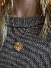 14k Gelbgold kannelierter