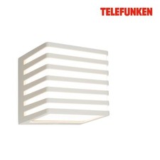 Telefunken LED Wandlampe, Spritzwasser- und Staubschutz, On/Off, Hellgrau, Maße: