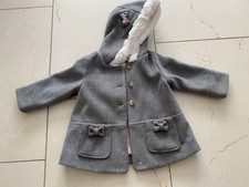 Mantel Grau Kapuze Baby Club C&A 80 Mädchen,guter Zustand