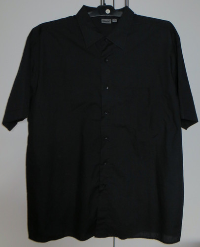 Schwarzes kurzarm hemd - schwarzes,