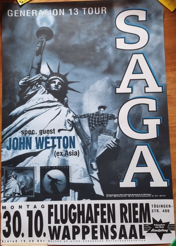 Konzertposter saga 1995 - saga, 30.10.1995