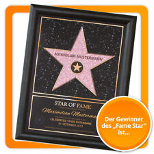 STAR OF FAME STERN Urkunde