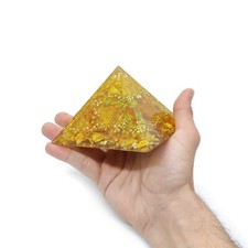 Echte Orgonit Pyramide "Golden