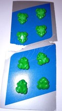 Kinderknöpfe Frosch grün 8 Stück, ca. 1,5 cm