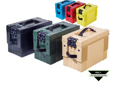 ORIGINAL.  Bundeswehr / Nato Munitionskiste Ammo Box Army Kunststoff M2A1Cal.50