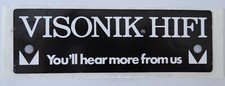 Werbe aufkleber visonik hifi - visonik,