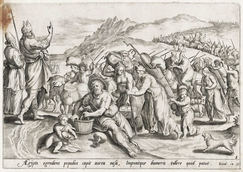 Sadeler van cleve exodus - j.,