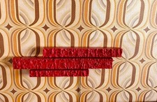 Uwe Mersch Design Wand Lampe-Pop Art- Rot -70er-3 tlg  Retro Interieur Leuchte 