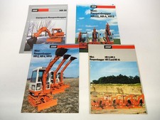4x Prospekt Schaeff HR 2 3 4 5 8 10 30 Mini Raupenbagger 1987/88