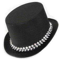 Zylinder mit Nieten schwarz