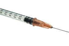 10 x EinwegSpritze 1 ml  mit Kanüle 25 G   Feindosierspritzen Bastelspritzen