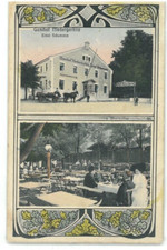 Ansichtskarte Niedergorbitz (Dresden) - Gasthof Niedergorbitz - E. Schumann