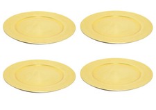 Dekoteller gold | Teller Platzset Tischdeko Untersetzer Tischdeko |  Ø 33 cm