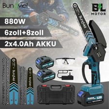 8+6 Zoll Akku Kettensäge 2IN1