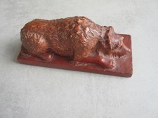 ஐ wunderschöne Hundefigur ஐ    aus Keramik * Ton * CK * Figur Hund * alt antik *