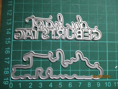 2tlg stanzschablone set du - stanzschablone-set, "du