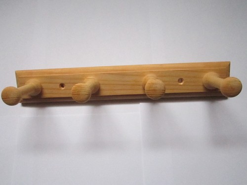 Garderobenleiste haken holz - 4,