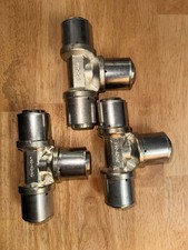 3Stück U40 40 40 Uponor Press T Stück