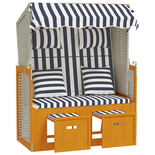 Strandkorb mit kissen - strandkorb,