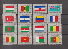 Kompl.-Satz-UNO-New-York-Flaggen von  Mitgliedsstaaten-1980-gestempelt-TOP