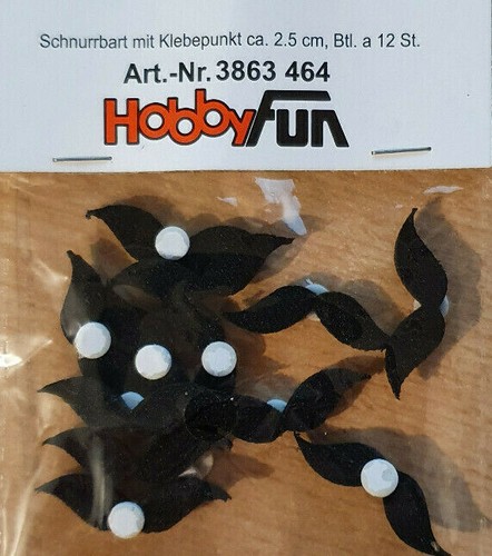 Tischdeko schnurrbart schwarz - tischdeko,