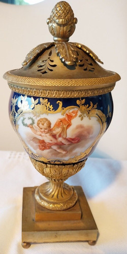 Antike deckelvase meissner - deckelvase,