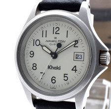 [EXC+5] Hamilton Khaki 9771 30 mm Elfenbein Zifferblatt Quarz Damenuhr aus JAPAN