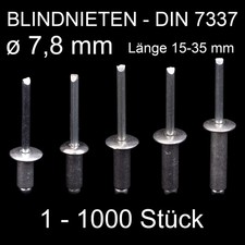 Blindnieten Popnieten Alu