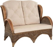 Rattan-Sofa 2-Sitzer Korbsofa