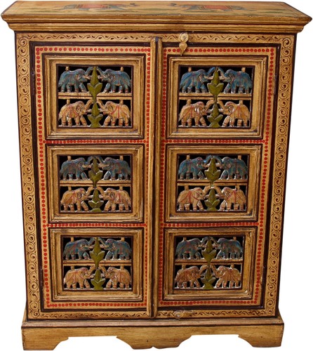 Bemalter elefantenschrank - bemalter,