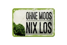 Blechschild 12x18cm gewölbt