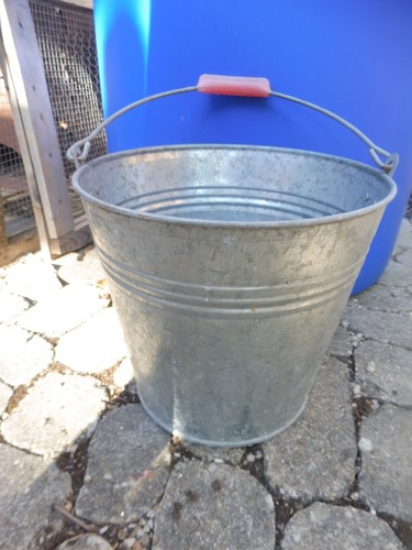Alter zinkeimer l mit - zinkeimer,